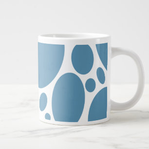 Denim Blue Bubble Pattern Speciality Mug