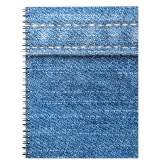 Denim Blue: Classic Jeans Texture. Notebook