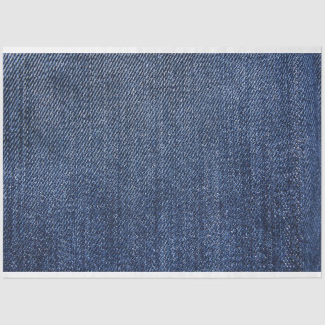 Denim Blue Jean Decoupage Background Tissue Paper (Front)