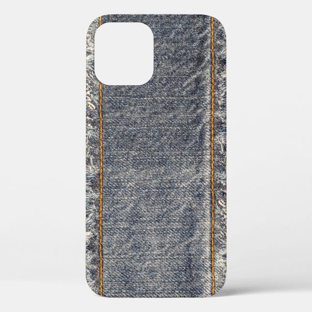 Denim Blue Jeans: Casual Double Patch Case-Mate iPhone Case (Back)