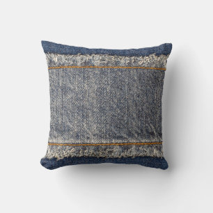 Denim Blue Jeans: Casual Double Patch Cushion
