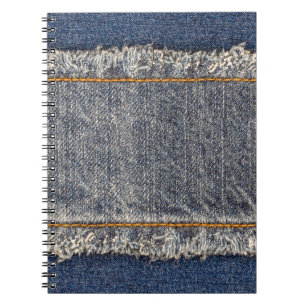 Denim Blue Jeans: Casual Double Patch Notebook