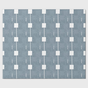 Denim Blue Jeans Look Wrapping Paper