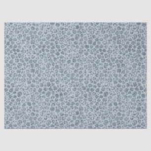 Denim Blue Leopard Print Glitter     Tissue Paper