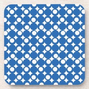 Denim Blue Mod Ball Design @ Emporio Moffa Coaster