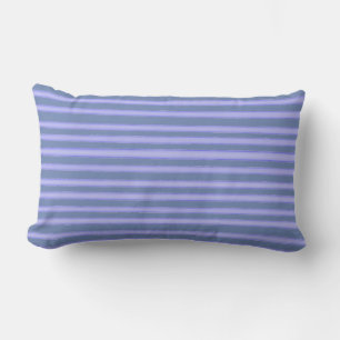 Denim blue stripes lumbar cushion