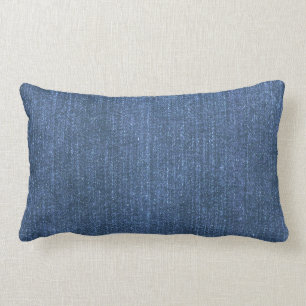 Denim blue throw pillow