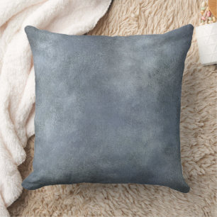 Denim Blue Weathered Look Rustic Finish Cushion