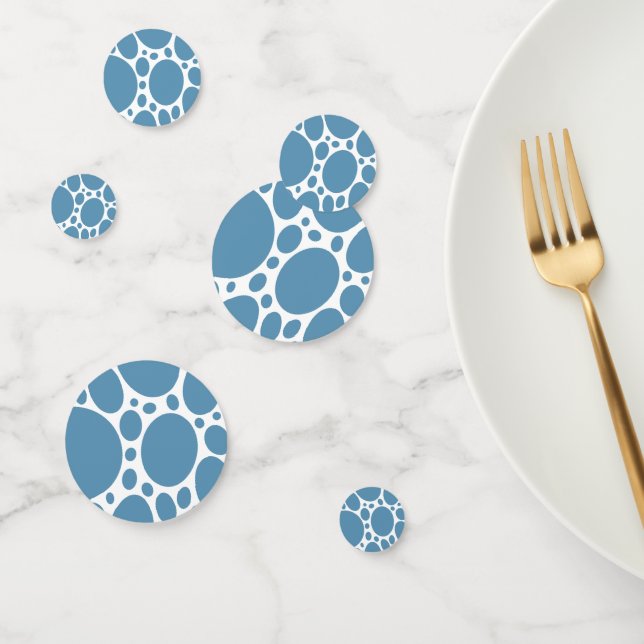 Denim Bule Bubbles Confetti (Group)