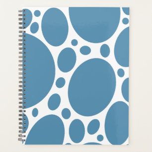 Denim Bule Bubbles Planner