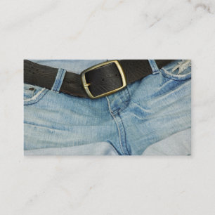 Denim Business Card Vintage Fashion