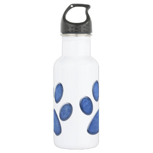 denim cat paw print 532 ml water bottle