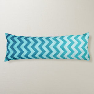 Denim Chevron by Shirley Taylor Body Cushion