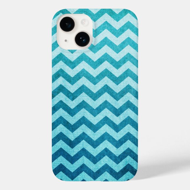 Denim Chevron by Shirley Taylor Case-Mate iPhone Case (Back)