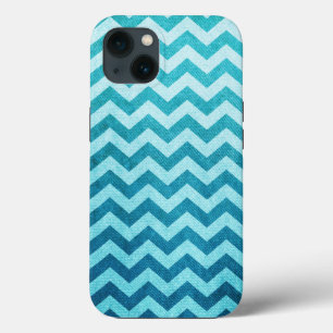 Denim Chevron by Shirley Taylor iPhone 13 Case