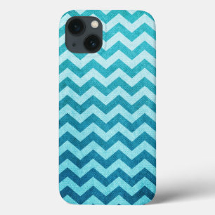 Denim Chevron by Shirley Taylor iPhone 13 Case