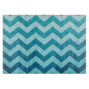 Denim Chevron by Shirley Taylor Cutting Board