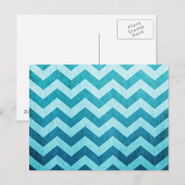 Denim Chevron by Shirley Taylor Postcard (Front/Back)