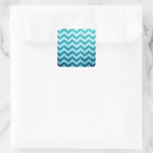 Denim Chevron by Shirley Taylor Square Sticker