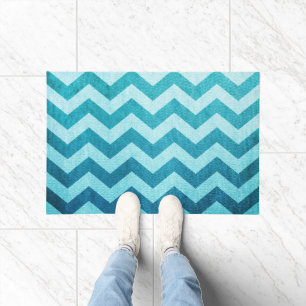 Denim Chevron Doormat