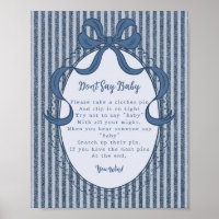 Denim Coquette Bow Blue Jean Dont Say Baby Game