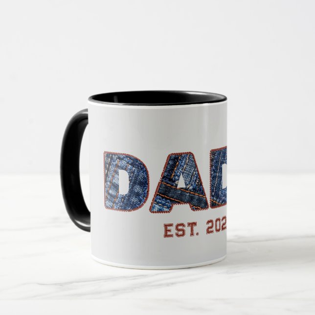 Denim DADA New Dad Gift Mug (Front Left)