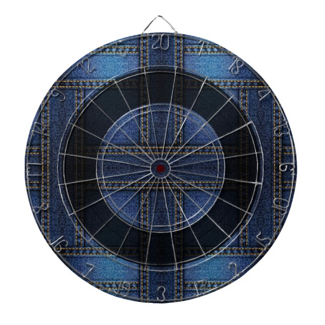 Denim Design  Dartboard (Front)