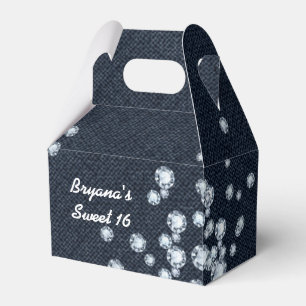 Denim & Diamonds Birthday Party Favour Boxes