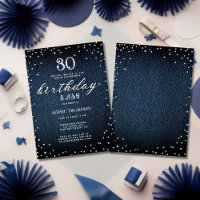 Denim Diamonds Elegant Rustic 30th Birthday Party
