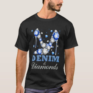 Denim & Diamonds High Heels Decorations Bacheloret T-Shirt