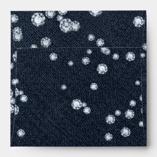 Denim & Diamonds Party Invitation Envelope