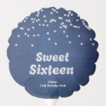 Denim & Diamonds Sweet Sixteen 16th Birthday  Balloon<br><div class="desc">Blue Denim and Diamonds Sweet Sixteen 16th Birthday Balloon!</div>