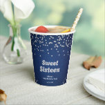 Denim & Diamonds Sweet Sixteen 16th Birthday  Paper Cups<br><div class="desc">Blue Denim and Diamonds Sweet Sixteen 16th Birthday Party Paper Cups!</div>