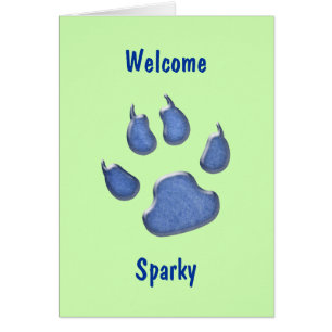 denim dog paw print