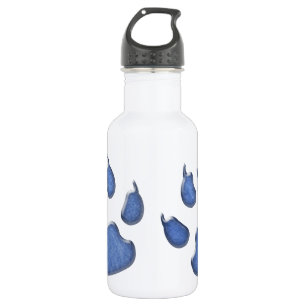 denim dog paw print 532 ml water bottle