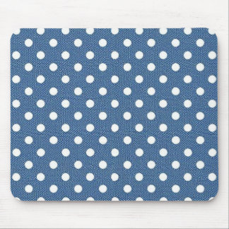 Denim dots mouse pad