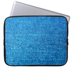 Denim fabric jeans blue jeans laptop sleeve
