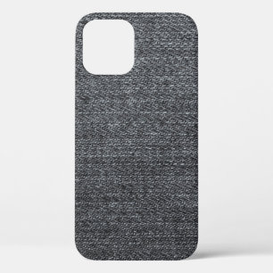 Denim fabric texture blue trouser iPhone 12 case