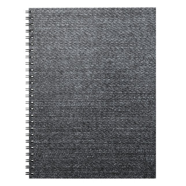 Denim fabric texture blue trouser notebook (Front)