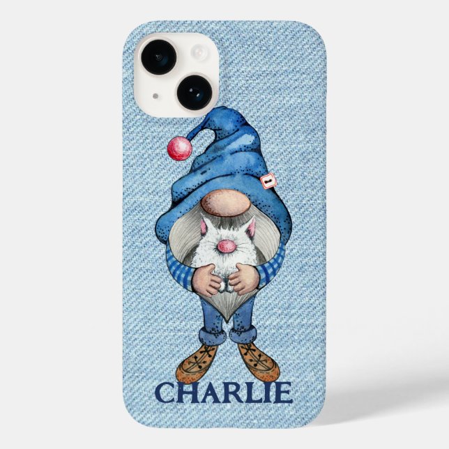 Denim Gnome Boy Case-Mate iPhone Case (Back)