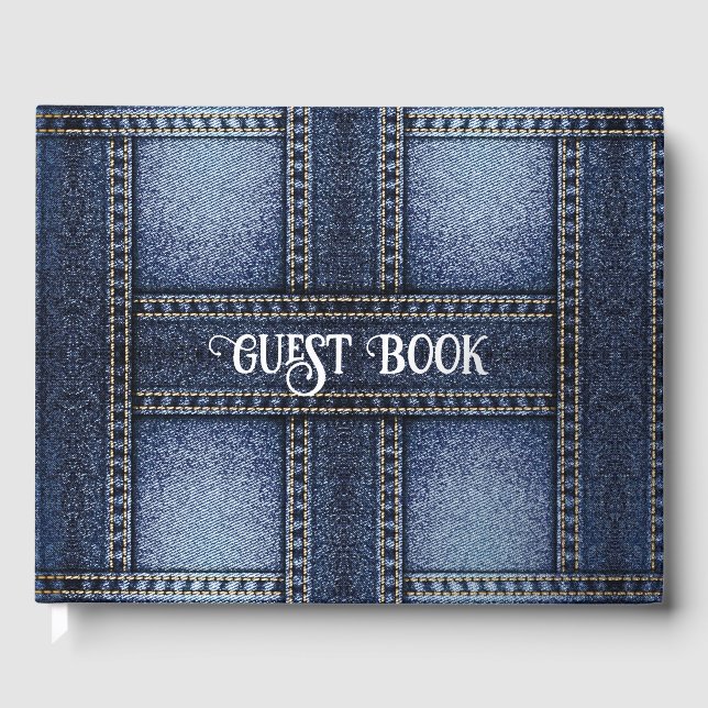 Denim Guest Book (Front)