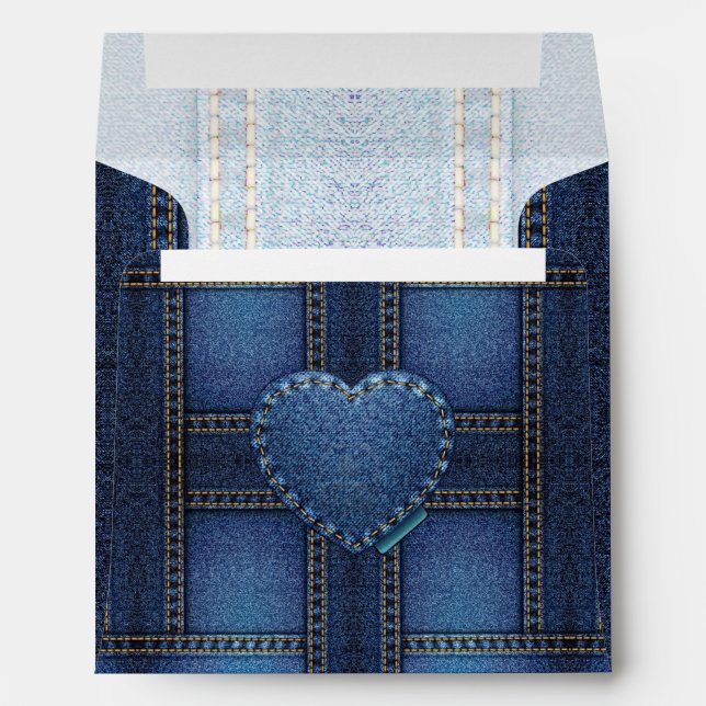 denim heart envelope (Back (Bottom))