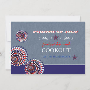 Denim Holiday Invitation