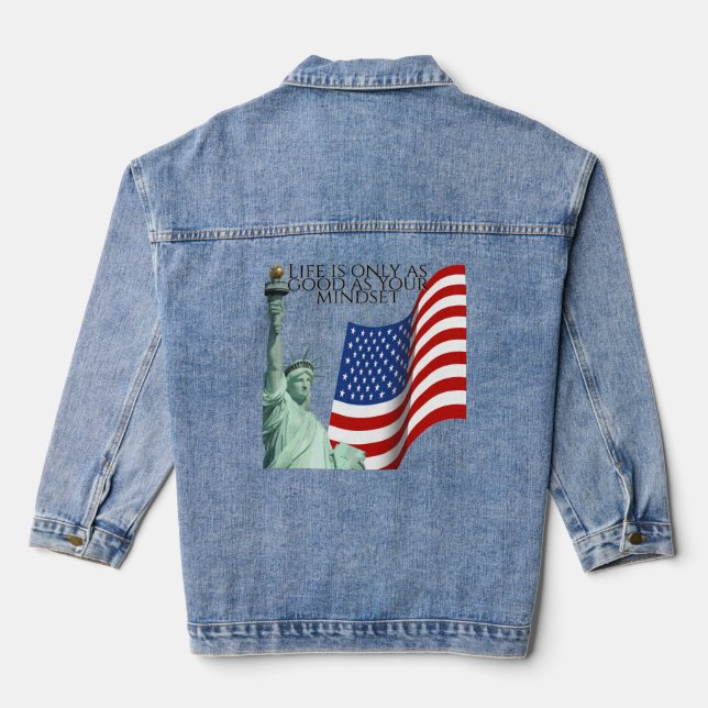 Denim Jacket, Gift, family jacket  (Back)