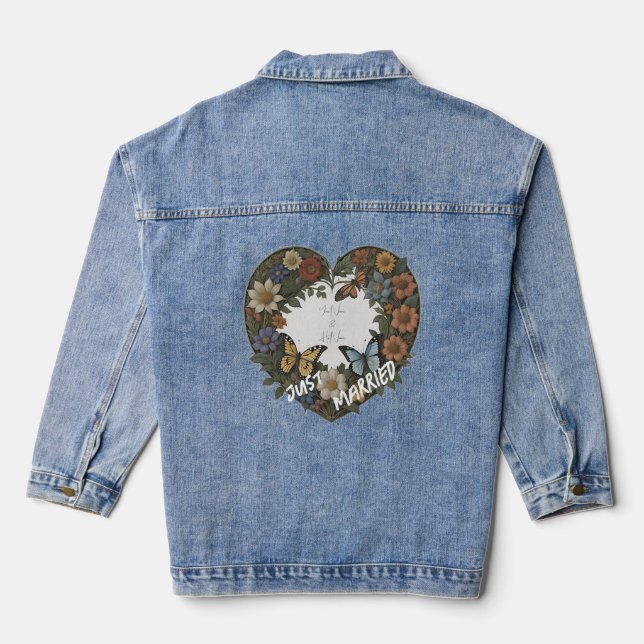 Denim Jacket Just Married Theme  HAMbWG (Back)
