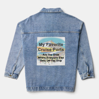 DENIM JACKET - My Favourite Cruise Ports