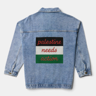 Denim Jacket Palestine needs Action