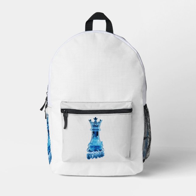 Denim Jacket Printed Backpack (Front)