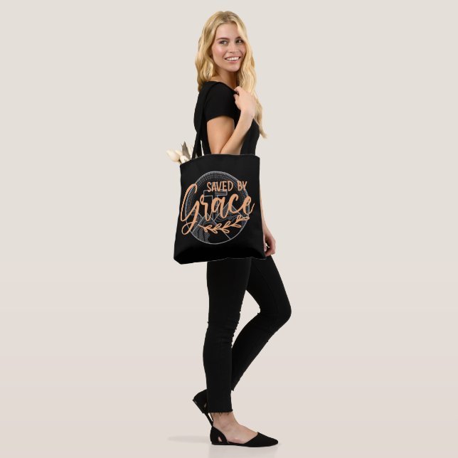 Denim Jacket Tote Bag (On Model)