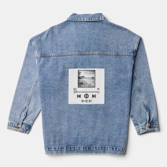 Denim JacketCustomizable Denim Jacket – Unique Sty (Back)